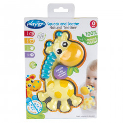 Playgro Squeak and Soothe Natural Teether