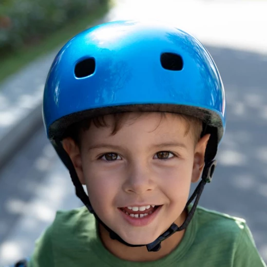 Micro PC Helmet, Dark Blue Metallic, Small