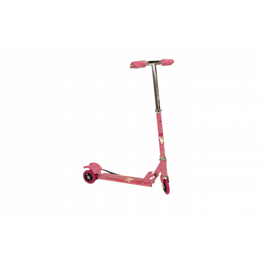 Scooter With Front and Back Wheels, Pink