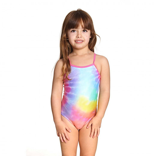 ملابس سباحة بناتي قطعة واحدة بالوان الصيف مقاس 2 لعمر سنتان من زوغز