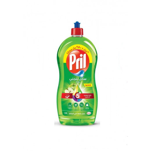 Pril 5 Plus Dishwash Liquid 1 Liter Apple+ 250 ml Free