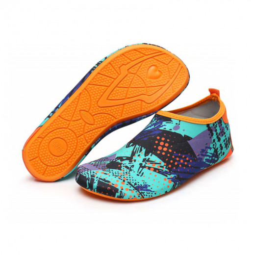أحذية مائية للبالغين، تصميم برتقالي، قياس 36-37