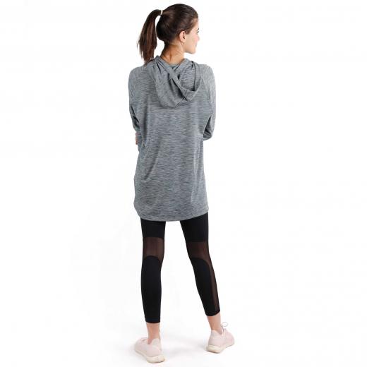 RB Women's Squat Hoodie , Free Size, Medium Grey