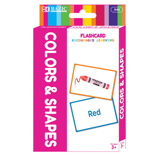 Bazic Colors Preschool Flash Cards (36/Pack)