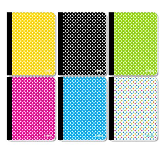 Bazic Polka Dot Composition Book, 100 Count