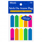 Bazic Neon Color Arrow Flags,25 Paper, 10 Pack