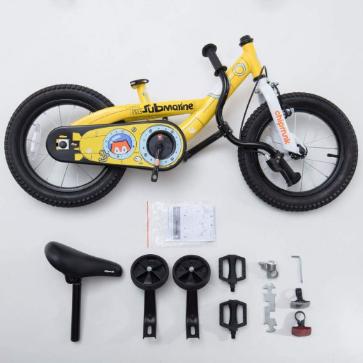 دراجة تشيبمنك إكسبلورر من رويال بيبي, 16",أصفر