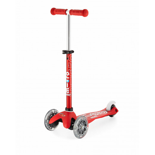 Mini Micro Deluxe LED Scooter, Rot