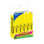 Bazic Desk Style Fluorescent Highlighters (12/Box)