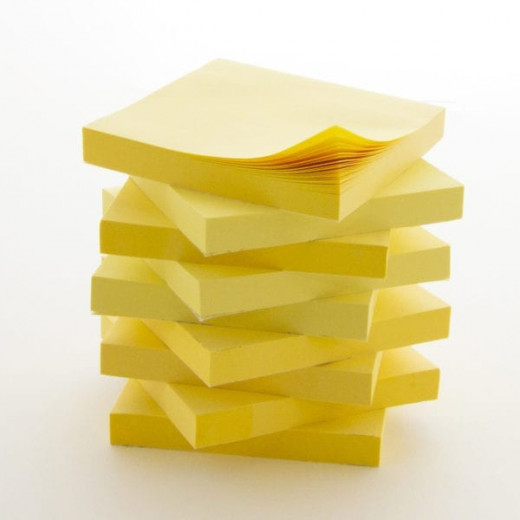 Bazic Yellow Stick-On Notes,100 Paper
