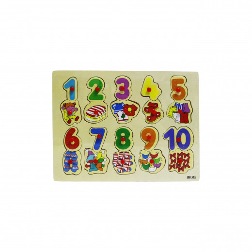 Wooden Colorful Learning Numbers Board for Kids