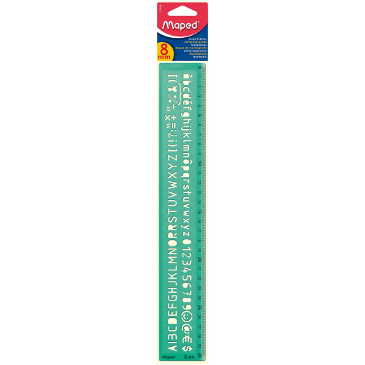 Maped 30cm Ruler & Stencil