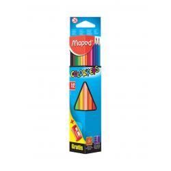 Maped Triangular Coloring Pencils 12