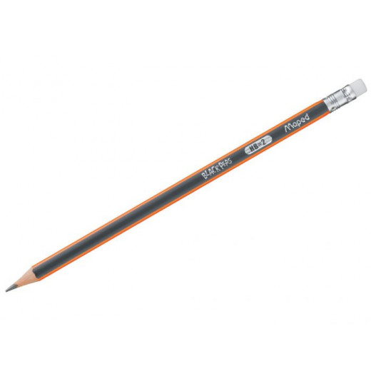 Maped  Graphite pencil Black’Peps with eraser