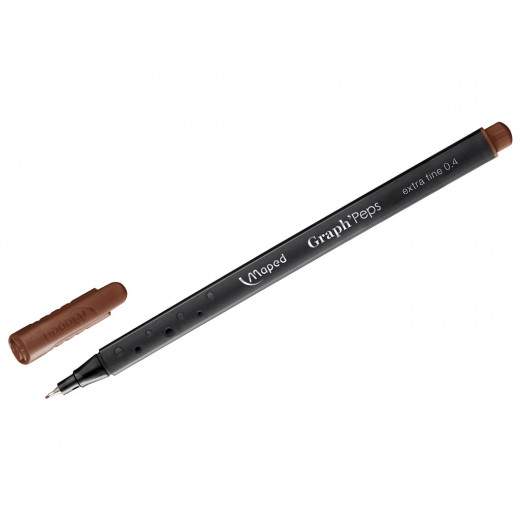 قلم حبر جولف فاين, باللون البني, قطعة واحدة من مابد