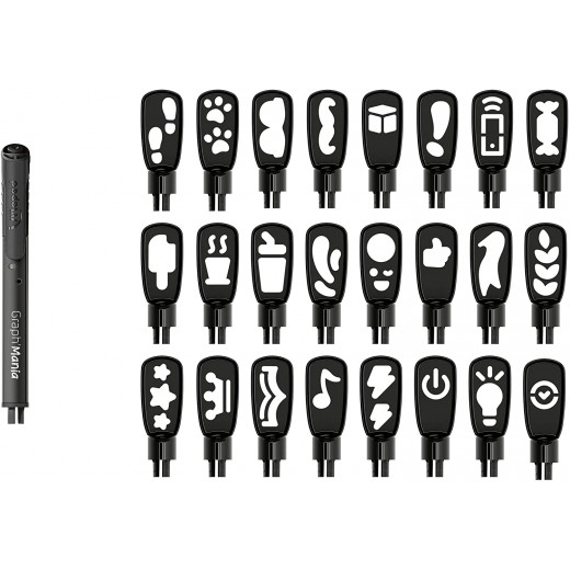 أقلام حبر هيليكس مابد مع غطاء استنسل (عبوة من 10 ألوان)