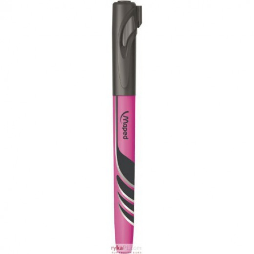 Maped Long Phosphorescent Marker Pen Pink