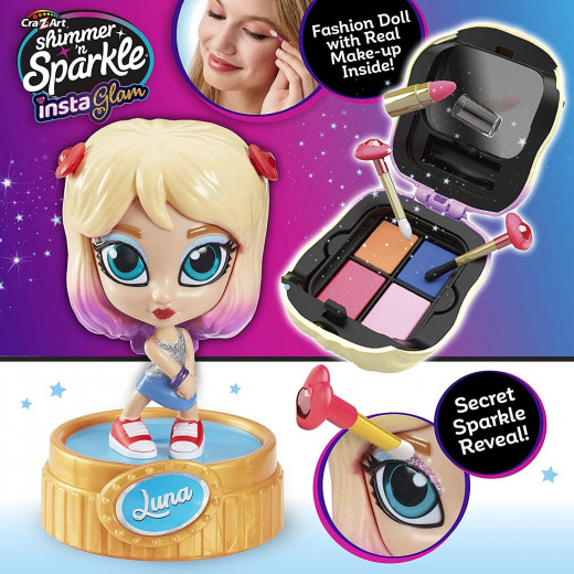 CraZArt Shimmer N Sparkle Insta Glam Make Up Dolls Luna