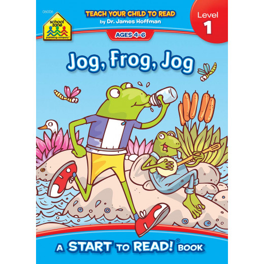 School Zone Book :Jog, Frog, Jog - Level 1 Start to Read!