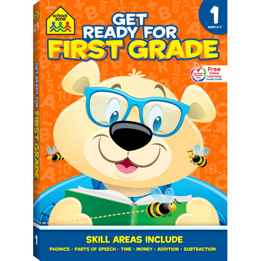 School Zone Book: Get Ready for First Grade Workbook