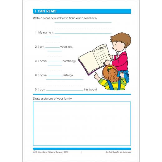 School Zone Reading Activities Grades 1-2 Workbook