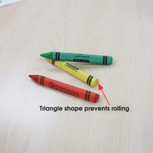 Bazic 8 Color Premium Quality Triangle Crayon