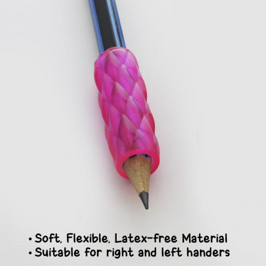 Bazic Gel Pencil Holder Pen Grip Assorted Color (8/Pack)