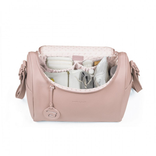 Pasito A Pasito Pink Faux Leather Walking Bag organizer