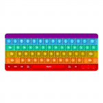 فقاعة بوب على شكل لوحة المفاتيح، لون قوس قزح