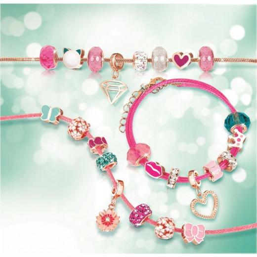 Make It Real Halo Charms Bracelets Think Pink Creative Set Jewellery