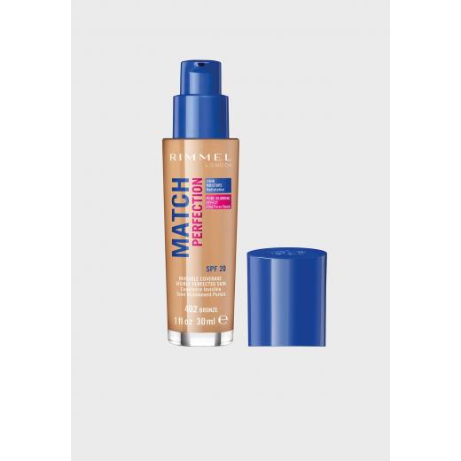 Rimmle Match Perfection Foundation, 402 Bronze,30 ml