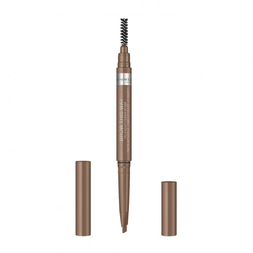 Rimmel London Brow This Way 2in1 Filler, 1 Blonde