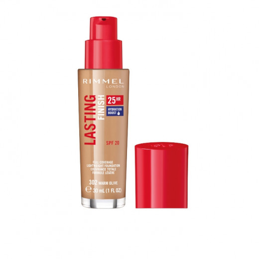 Rimmel London Lasting Finish 25hr Foundation With Hydration Boost,302