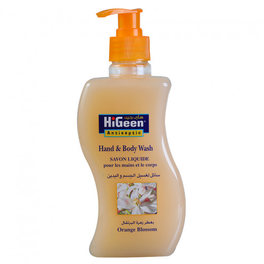 Higeen Hand And Body Wash, Light Orange Color, 500 Ml
