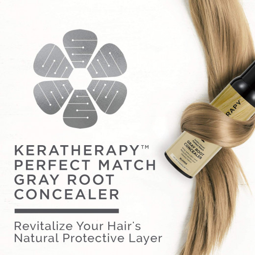 Keratherapy Keratin Infused Perfect Match Gray Root Concealer, Blonde, 118 ml