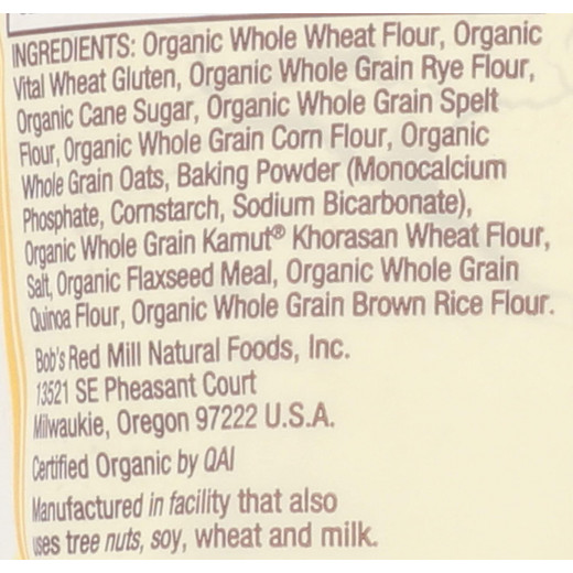 Bob's Red Mill Organic Whole Grain Pancake & Waffle Mix, 680gram