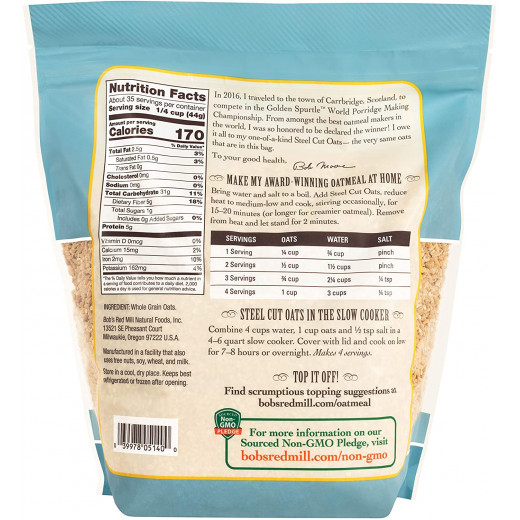 Bob's Red Mill, Steel Cut Oats, 1.53kg