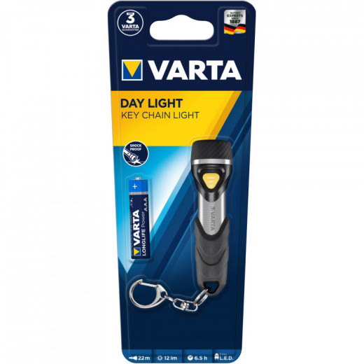 Varta Day Light Key Chain LED, Black & Silver
