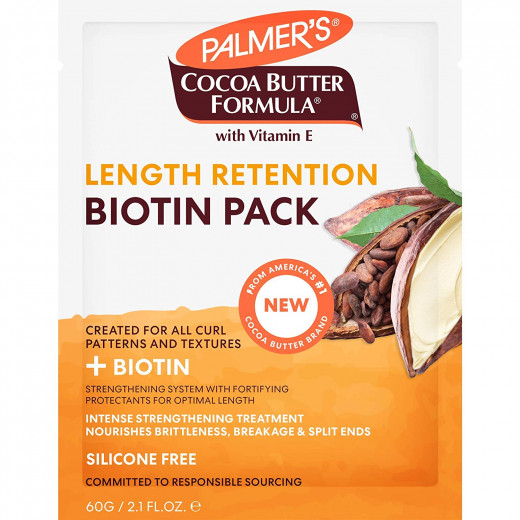 Palmer's Cocoa Butter & Biotin Length Retention Biotin Pack,60g