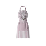 Nova home flora design kitchen apron, poly cotton, pink color