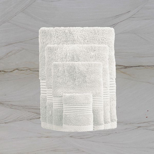 Nova Home Pretty Collection Towel, Cotton, Off-White Color, 40*60 CM