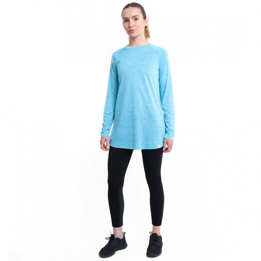 RB Women's Long Sleeve Training Top, X Large Size, Blue Color