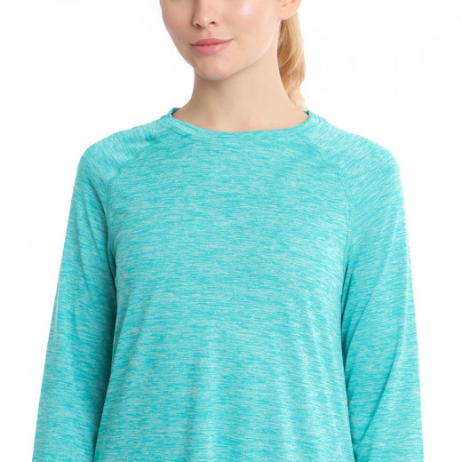 RB Women's Long Sleeve Training Top, Small Size, Earth Green Color