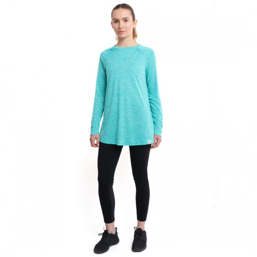 RB Women's Long Sleeve Training Top, X Large Size, Earth Green Color