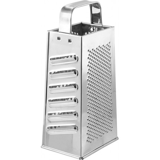 Fackelmann Tin Plate Pyramid Grater, Silver Color