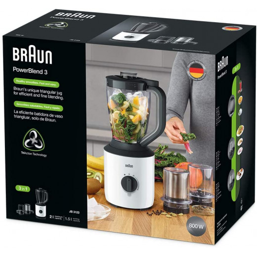 Braun JB 3123 Power Blend Jug Blender, 1.5L