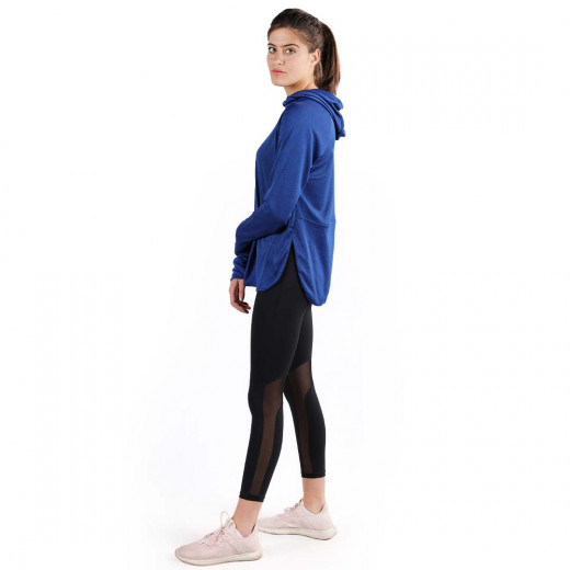 RB Women's Short Running Hoodie, X Large Size, Royal Blue Color