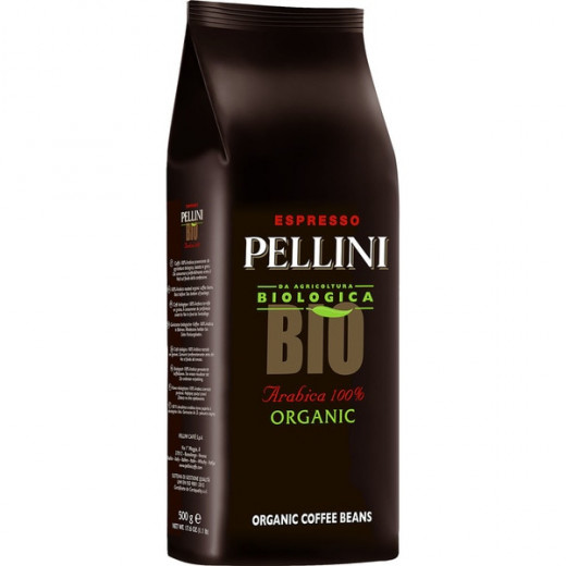 Pellini Espresso Bio Organic Arabica Coffee Beans Packet, 500 G