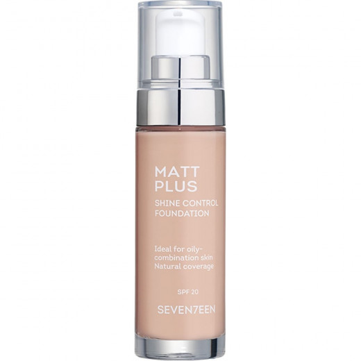 Seventeen Foundation Matt Plus, Beige, Number 00, 30 Ml