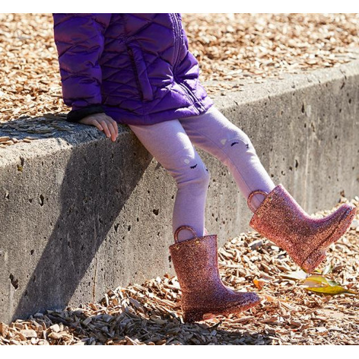حذاء للأطفال، باللون الذهبي وردي ، مقاس 23 من ويسترن شيف